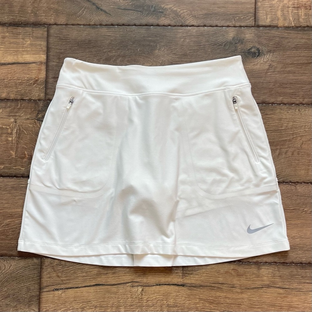 Nike White Skirt with Gray Logo